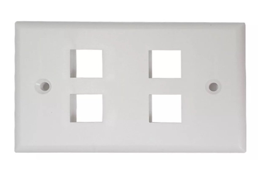 Imagen del Producto: FACE PLATE WIREPLUS+ 4 TOMA BLANCO en Area Electric